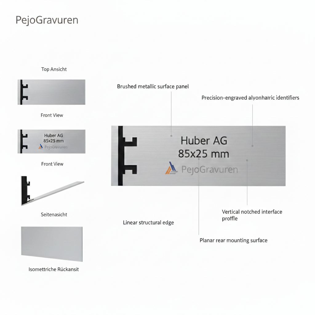 Huber AG Briefkastenschild 80x25mm
