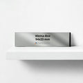 Wema Box Briefkastenschild – 94 x 23 mm – Kunststoff Silber