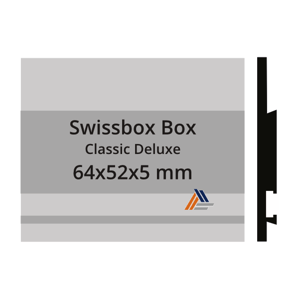 Swiss Box, Deluxe, keine Werbung, Gravurschild, Briefkastenschild