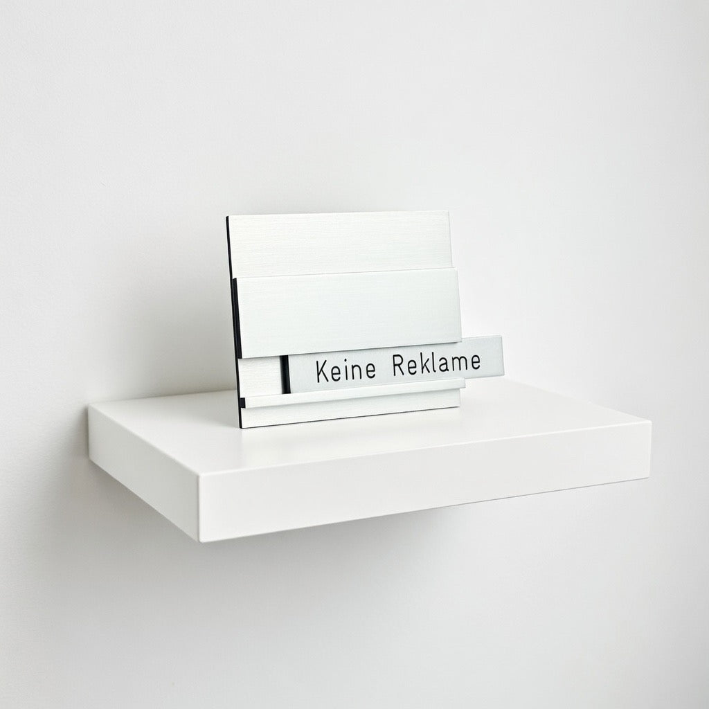 Swiss Box, Keine Reklame, Aluminium eloxiert