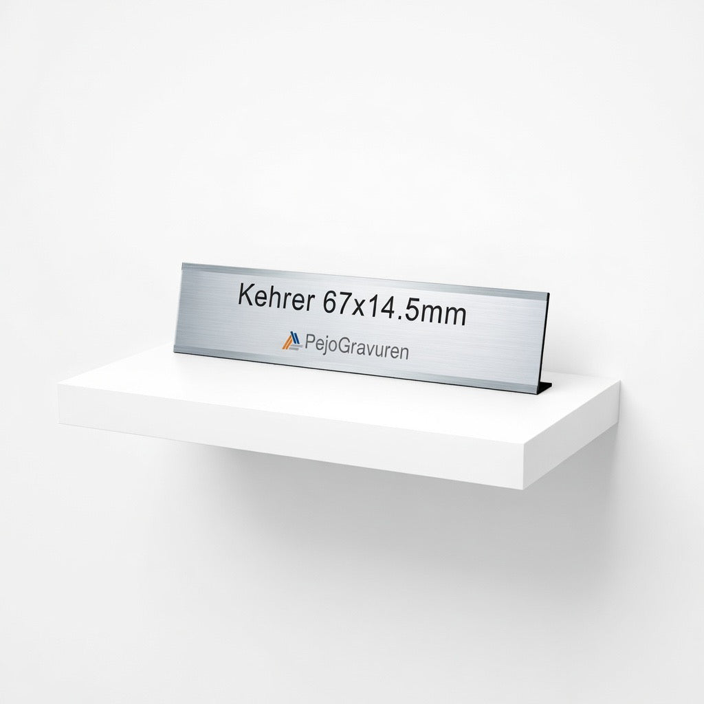 Kehrer, 67x14.5, Aluminium, Schwarz, Eloxiert, Exklusiv, Gravur