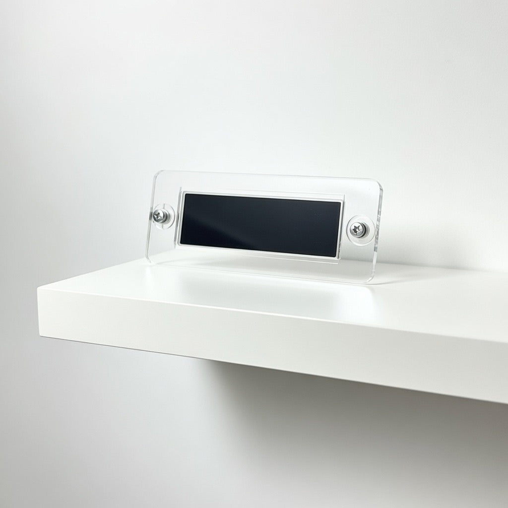 Plexiglas Abdeckung, Einlegeschild, für 41x15 Schild