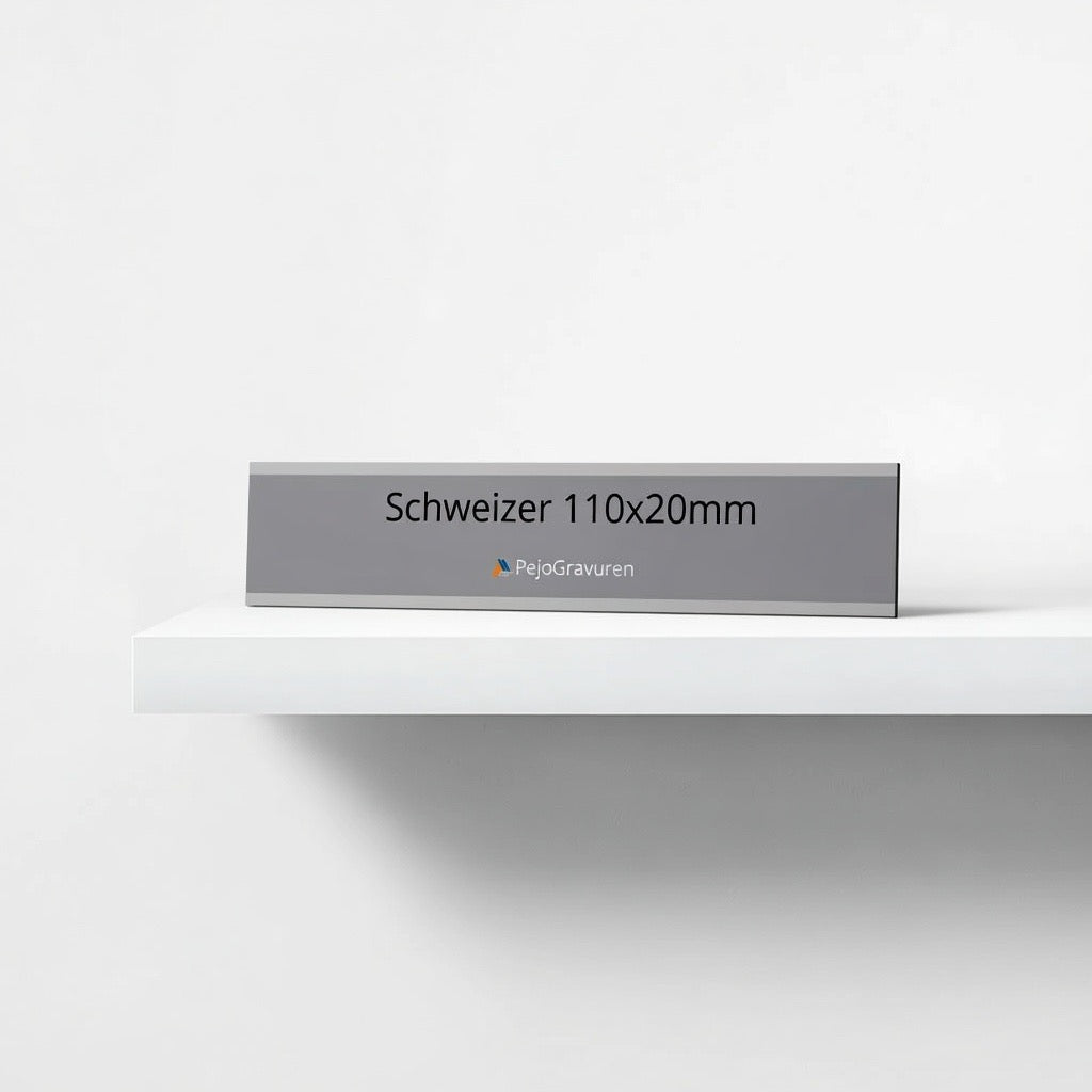 Sessa norm, Schweizer, Aluminium eloxiert, 110x20