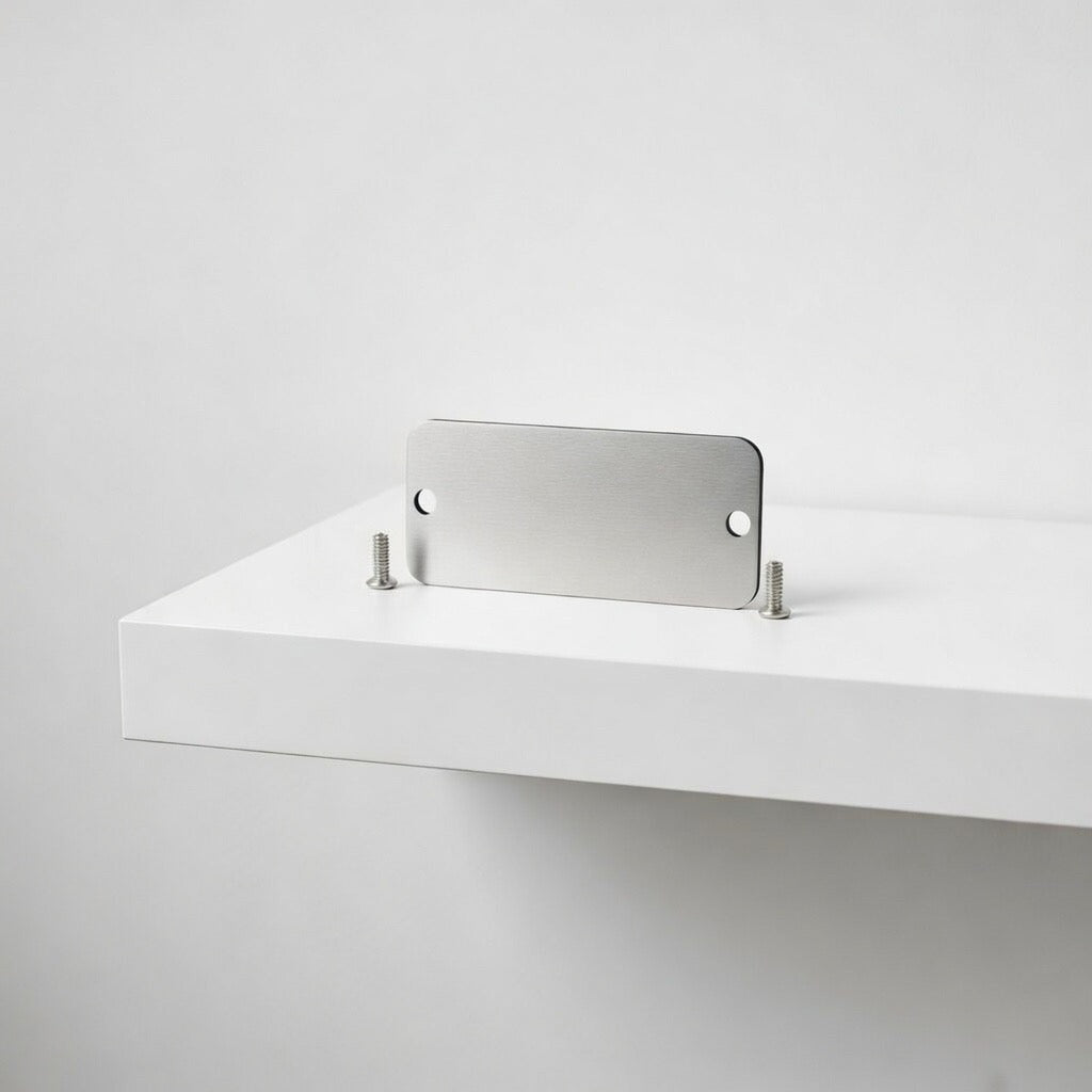Koch, 45x19, Aluminium, Klingelschild, Briefkastenschild, Gravur, Silber, schrauben, zubehör