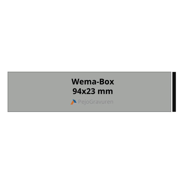 Wema Box, Kunststoff, Silber Matt