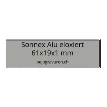Sonnex eloxiert 61x19